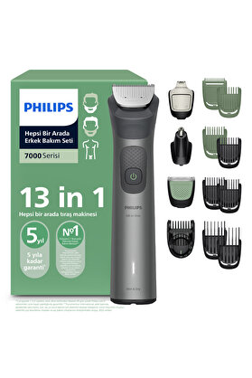 Philips 7000Serisi 13in1 Erkek Bakım Seti Yüz/Saç/Vücut/Sakal Tıraş Makinesi Islak&Kuru MG7922/15