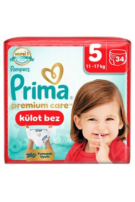 Prima Premium Care Külot Bez 5 Numara 34 Adet Bebek Bezi