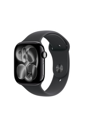Apple Watch Series 11 GPS 46 mm Simsiyah Alüminyum Kasa ve Siyah Spor Kordon - M/L