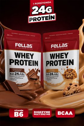 Fellas Whey Protein Tozu|24 g Protein 10 Servis|2'li Deneme Paketi