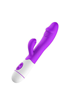 Erox 30 Modlu Şarjlı Purple Rabbi̇t Vi̇bratör