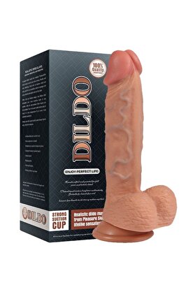 Meyrabest Di̇ldo Seri̇es New Hans Akti̇f Damar Deri̇ Özelli̇kli̇ Natural Peni̇s 21 Cm