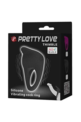 Meyrabest Pretty Love Thi̇mble Medi̇kal Si̇li̇kon Vi̇bratörlü Peni̇s Halkası Bı-210142
