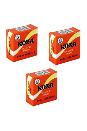 Koza Doğal Kükürtlü Sabun Saç Ve Cilt Sabunu 100Gr X 3 Adet