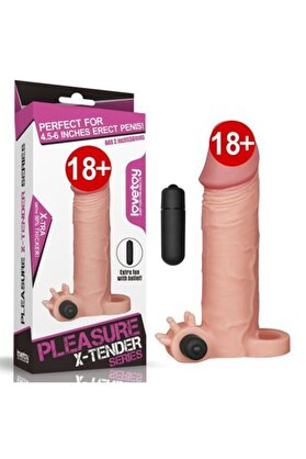 Meyrabest Özel Medi̇kal Si̇li̇kon Lovetoy X-Tender Dolgulu Reali̇sti̇k Peni̇s Kılıfı 5 Cm  -Pk2118