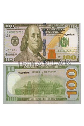 İRHANLAR Düğün Eğlence Için Yapay Sahte Dolar 100 Adet 100 Dolar