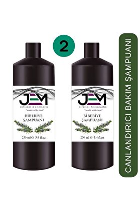 Jem Kozmetik Bitkisel Canlandırıcı Bakım Şampuanı Biberiye Şampuanı 250 ML * 2 ADET