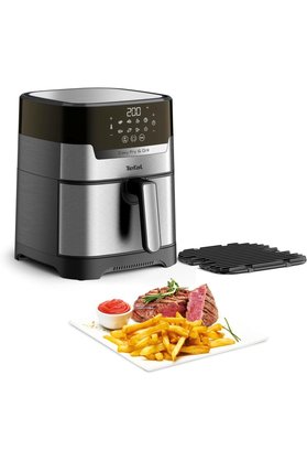 Tefal İnox Yağsız Airfryer 4 2 Litre Kapasite Hava ile Kızartma & Izgara Dijital Tarif Kitapçığı