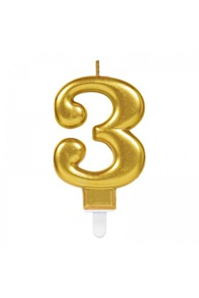 Go İthalat 3 Rakam Mum Gold Renk (4247)