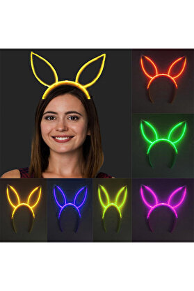 Go İthalat Karanlıkta Yanan Fosforlu Glow Taç 6 Renk 6 Adet (4247)