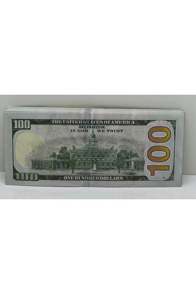 Wonder Man 100 Adet 100 Dolar Geçersiz Sahte Düğün Parası Oyun Parası
