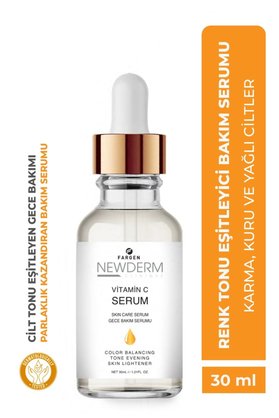 Newderm C Vitamin Aydınlatıcı Ve Ton Eşitleyici Bakım Serumu 30 Ml