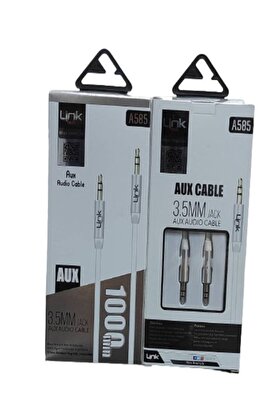 Aux Kablosu - 3.5Mm 1 Metre - Kırılmayı Önleyen Yapıda