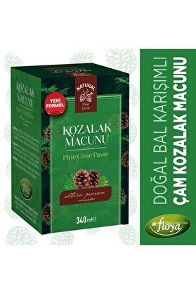 Dr. Floya Natural Çam Kozalak Macunu Kara Mürver Karışımlı 340 Ml.