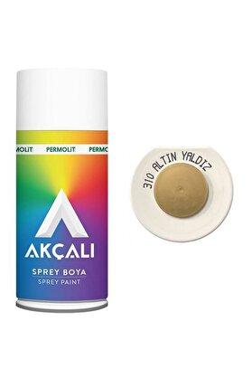 Akçalı Altın Yaldız Yaldızlı Alüminyum-ahşap-plastik-demir-metal-sprey Boyama 400 ml