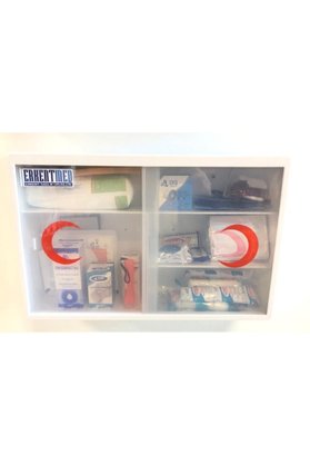Erkentmed Plastik Ecza Dolabı Duvar Tipi Içi Dolu