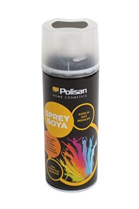 Polisan Sprey Boya Akrilik Parlak Siyah Ral 9005