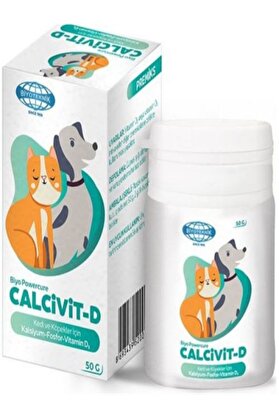 Bi̇yopet Calci̇vi̇t - D ""Kedi̇ Ve Köpekler Içi̇n Kalsi̇yum & Fosfor Ihti̇yaçlarını Karşılar""