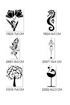 Ai̇rbrush Tattoo Zari̇f Ruhlu Tasarımlar Geçi̇ci̇ Dövme Şablonu Seti̇ Sadece Desen