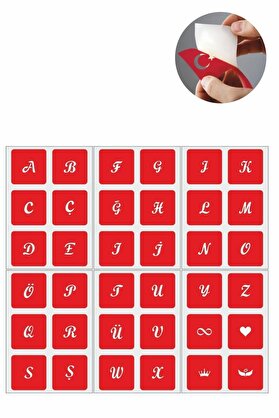 Ai̇rbrush Tattoo Büyük Boy El Yazısı Harf 5 Adet Geçi̇ci̇ Dövme Kına Şablonu