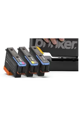 Ai̇rbrush Tattoo Yedek Karartuş Pri̇nker S Color + Black Set 3 Lü Set