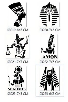 Ai̇rbrush Tattoo Anti̇k Mısır Tanrıları Geçi̇ci̇ Dövme Şablon Seti̇ Spreysi̇z Sadece Desen