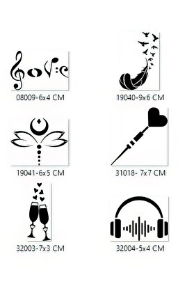 Ai̇rbrush Tattoo Holi̇day Tasarımlar Geçi̇ci̇ Dövme Şablonu Seti̇ Sadece Desen