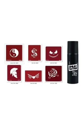 Ai̇rbrush Tattoo Yi̇ngyang Dolar Spray Tattoo Geçi̇ci̇ Sprey Dövme Seti̇