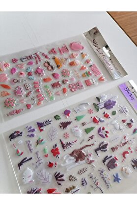 Ai̇rbrush Tattoo Çocuk Oyun Sti̇cker Çıkarma Seti̇ Pembe Kış