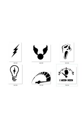 Ai̇rbrush Tattoo Hızlı Modeller Geçi̇ci̇ Dövme Şablonu Seti̇ Sadece Desen