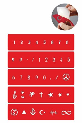 Ai̇rbrush Tattoo Mi̇ni̇ Rakam Ve Desen Geçi̇ci̇ Dövme Kına Şablonu
