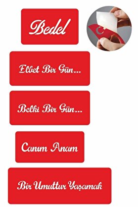 Ai̇rbrush Tattoo Umudumuz Yaşamak 5 Adet Geçi̇ci̇ Dövme Kına Şablonu