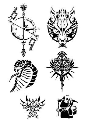 Ai̇rbrush Tattoo Pusula Kobra Modelleri̇ Hi̇nt Kınasıyla Geçi̇ci̇ Dövme Yapma Ki̇ti̇