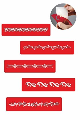 Ai̇rbrush Tattoo Kol Modelleri̇ 5 Adet Geçi̇ci̇ Dövme Kına Şablonu