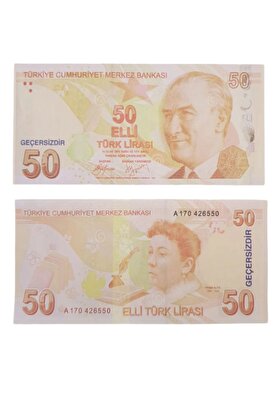 İRHANLAR Geçersiz Şaka Düğün Parası 50 Tl Sahte1 Para 100 Adet Oyun Parası Dış Çekimlere Özel 1 Deste