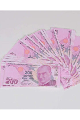 İRHANLAR Geçersiz Şaka Düğün Parası 200 TL Sah Para 100 Adet Oyun Parası Dış Çekimlere Özel 1 Deste