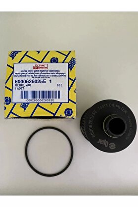OPAR 6000626025e Yağ Filtresi 1,3 Euro6 Egea Doblo Fiorino Uyumlu