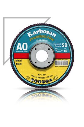 KARBOSAN Metal Zımpara Flap Disk 115x40 Kum 5 Adet