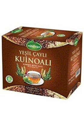 mindiva Yeşil Çaylı Kinoalı Karışık Bitki Çayı 30 Lu Süzen Poşet