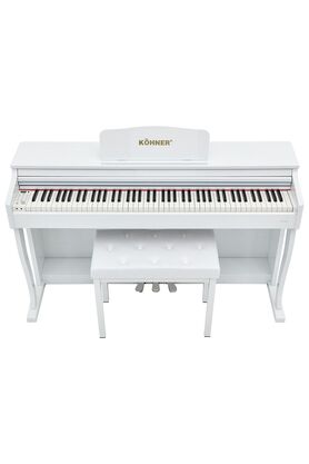 Köhner Slp-275 Wh Di̇ji̇tal Konsol Pi̇yano (Tuş Hassasi̇yetli̇, 88 Tuşlu, Kapaklı)