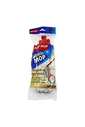 Go İthalat Medıum Örgülü İpli̇  Püskül Pamuk Mop (2818)