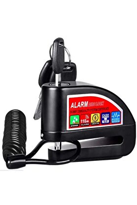Reidan Alarmı Disk Kilidi Hatırlatma Kablolu Çelik Motor Kilidi Motosiklet bisiklet scooter Güncel model