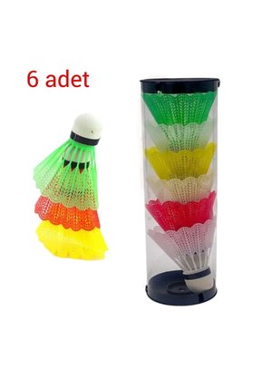 CeyDef Plastik Mantar Başlı Badminton Topu 1 kutu 6 Adet