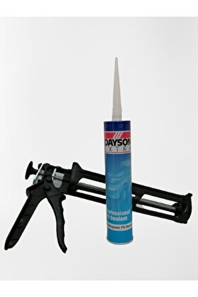 DAYSON Pu Mastik Silikon Yapıştırıcı 280ml Beyaz+silikon Tabancası