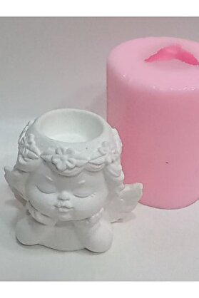 Kalıpcınızburada Melek Mumluk Si̇li̇kon Kalıp - K5565