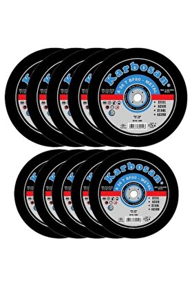 KARBOSAN 115x3.0x22.23 Metal Kesme Taşı Kalın 10 Adet