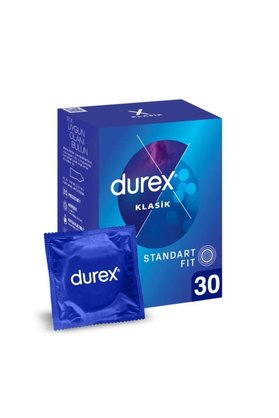Durex Klasik Prezervatif 30'lu Temel Koruma Standart Fit