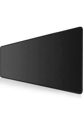 NT Handmade Xxl 90*40 cm Game Oyuncu Dayanıklı Hassas Ergonomik Siyah Kaymaz Mouse Pad - Kenar Dikişli Mousepad
