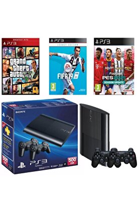 Sony 2. El Ps3 500 Gb 2 Adet Sıfır Kol Super Slim 55 Digital Oyun