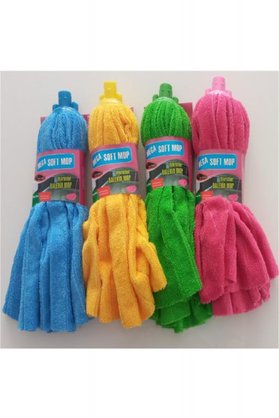 Mega Soft 3 Adet Mikrofiber Havlu Vileda Paspas Mop Xl Yedek Ucu